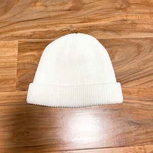 Women's Plain White Beanie